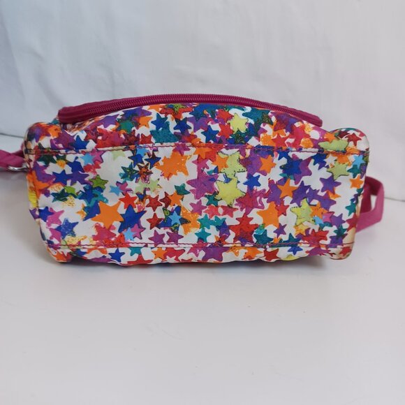 Kipling Lunch Tote Bag Colorful Star Print Insulated - Picture 13 of 16